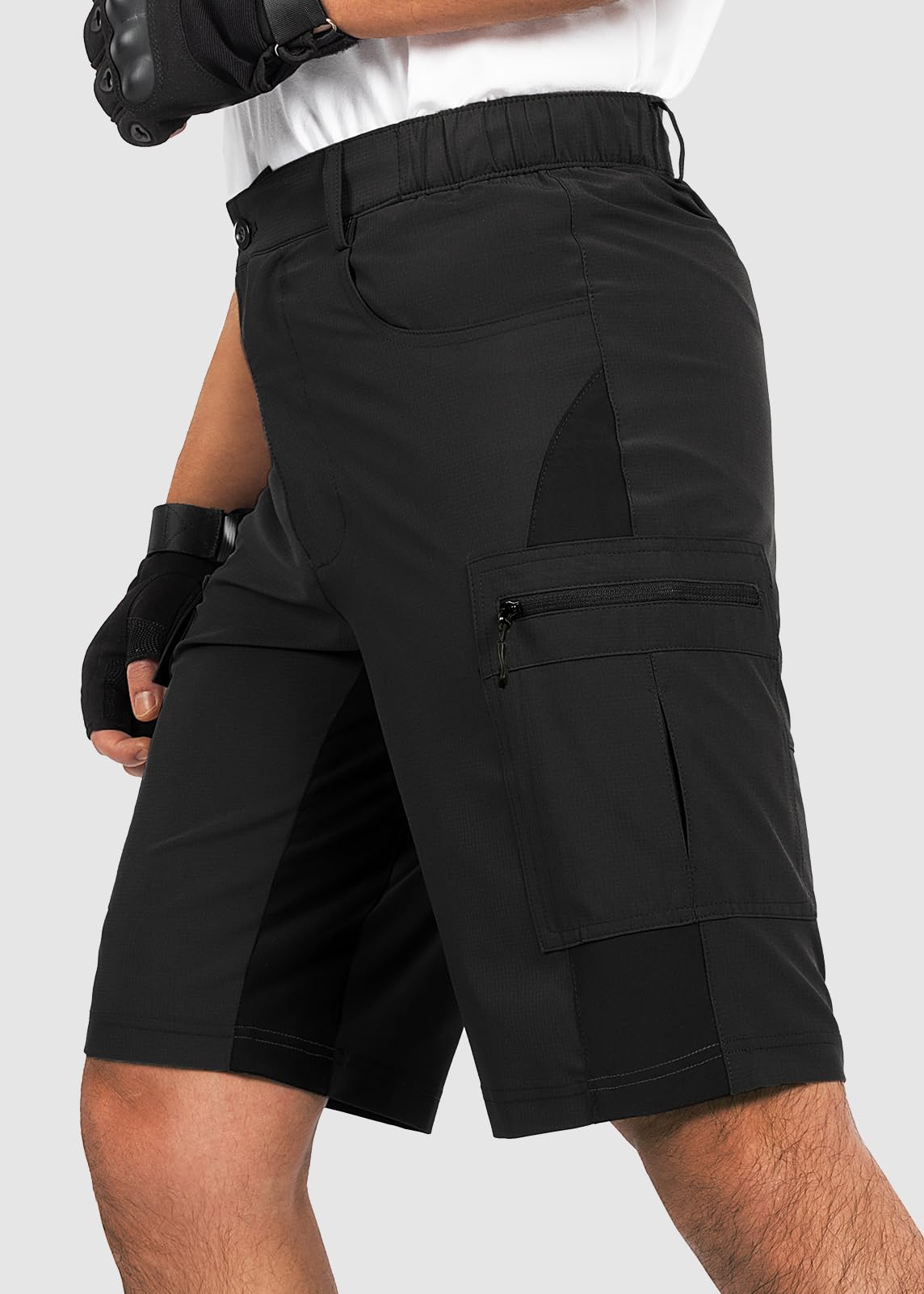Cycorld Short de randonnée pour homme - Short de randonnée - Respirant - Séchage rapide - Bermuda cargo - Pantalon de travail - Short de cyclisme pour homme
