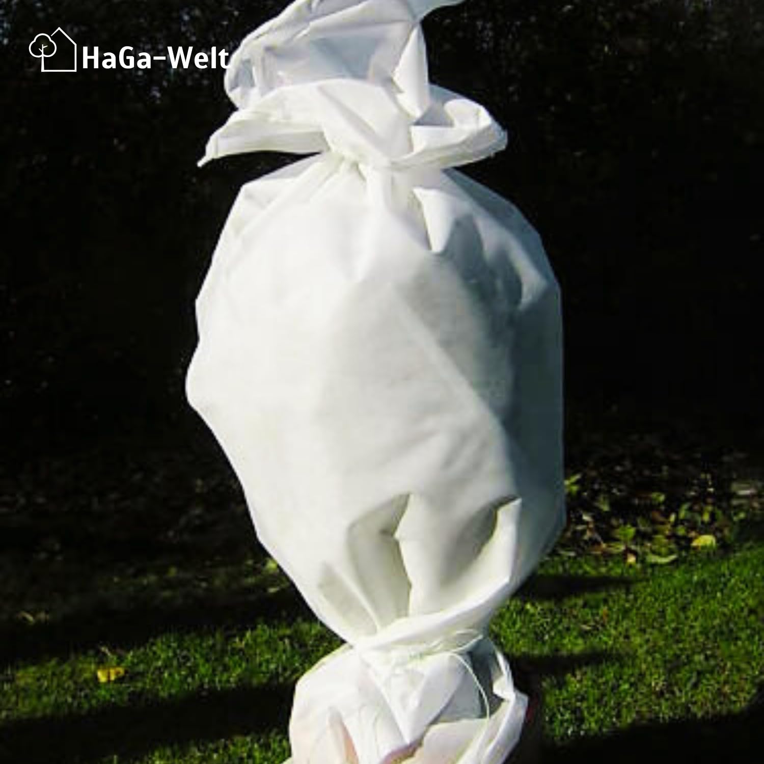 HaGa® Wintervlies 3,2m x 20m - 80g/m² atmungsaktives Kälteschutzvlies - Pflanzenschutz Frostschutz - Lichtdurchlässig - Pflanzenvertäglich und UV-Schutz