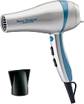 BaBylissPRO Nano Titanium Hairdryer, Ionic and Ceramic Blowdryer with 2 speeds, 3 heat settings and a built-in stand, 1700 Watts for Efficient Hair Drying