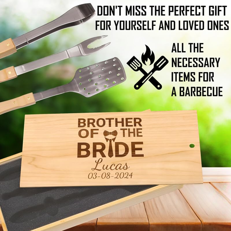 Set de parrilla personalizado con caja de madera miniatura 6