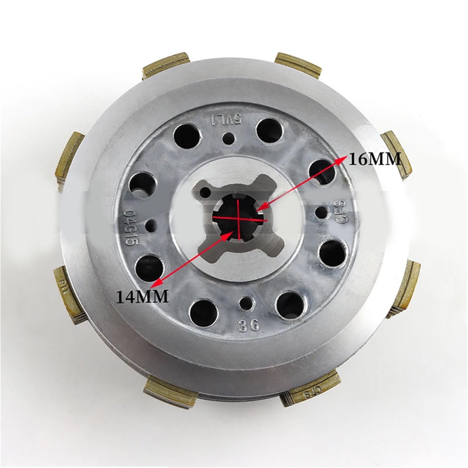 Conjunto De Embrague Motocicleta, Central, Motor para Yamaha YBR125 YB125 YB 125 XTZ Ybr