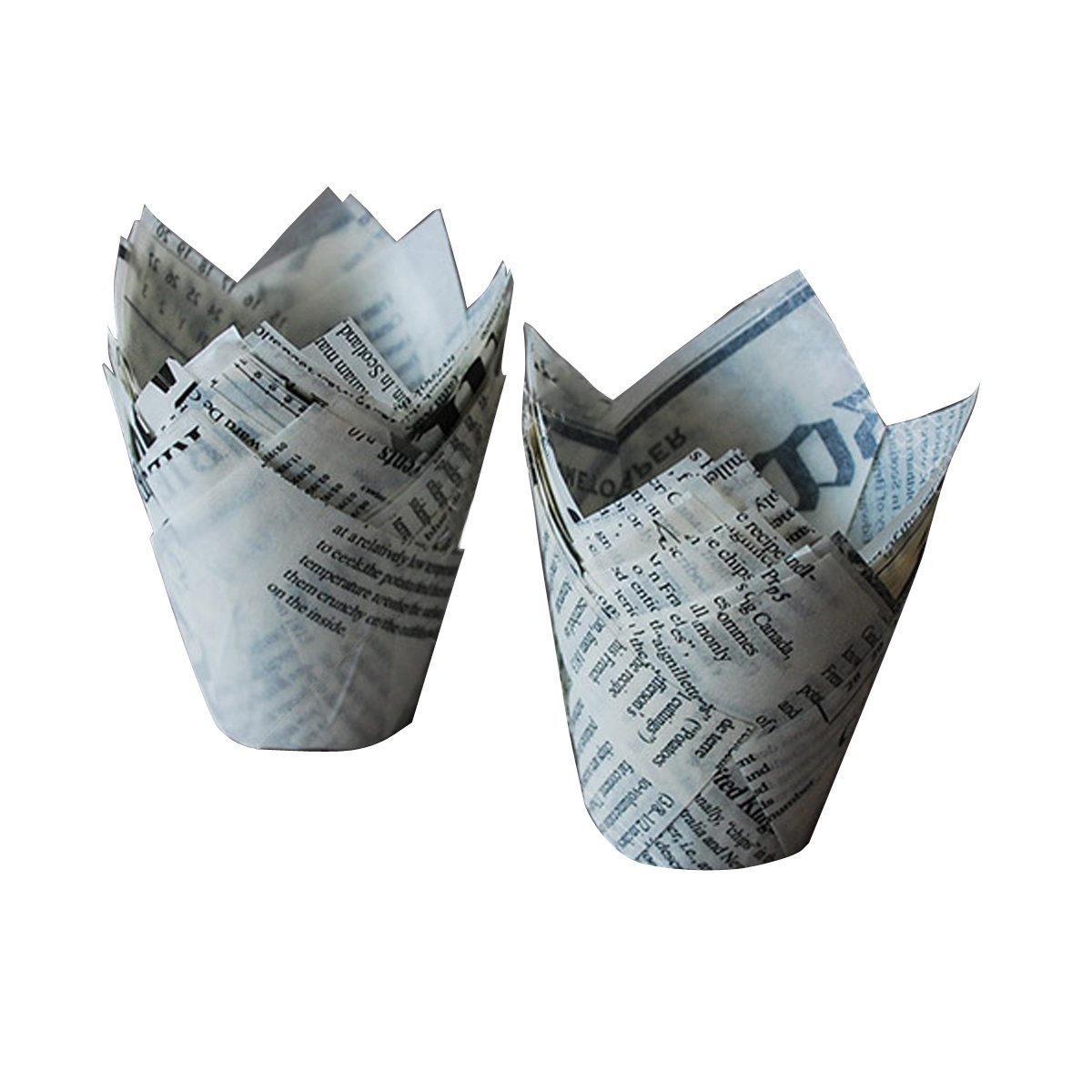 Qiqee Lot De 300 Caissettes En Papier De Qualité Alientaire Pour Cupcakes Et Uffins (grande