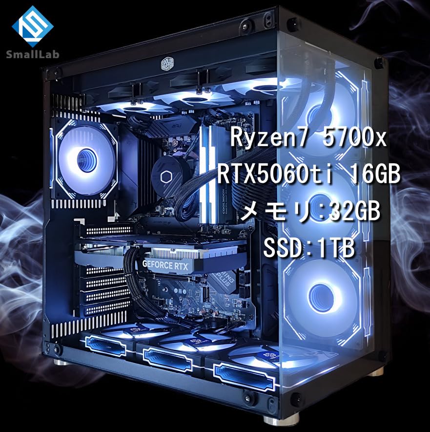 Amazon.co.jp: スモールラボ AMD Ryzen7 5700x ／ RTX5060ti 16GB