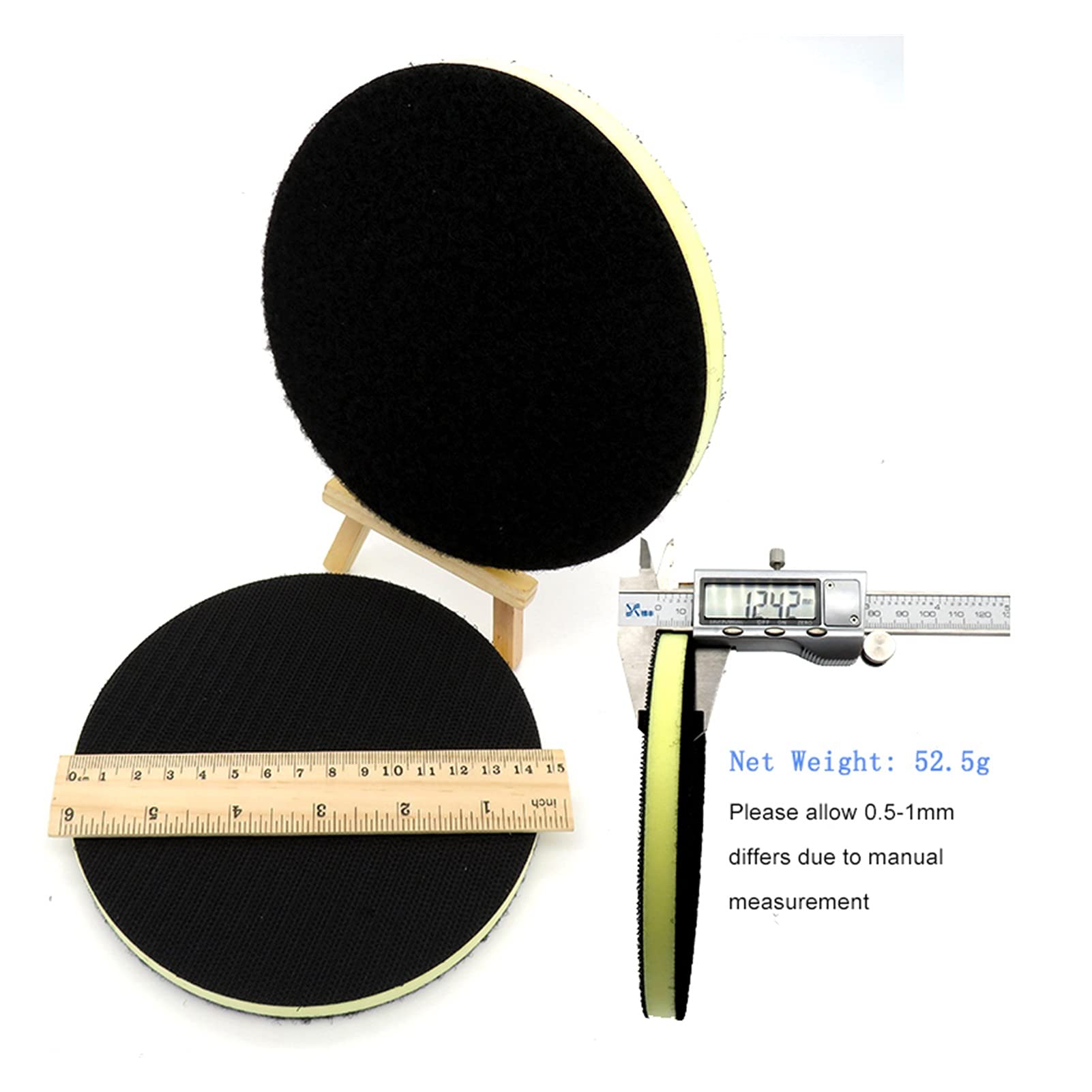 Pad polerski 5 SZTUK 6 cal 150mm PU Pianka Interfejs Pad Podkładka Średni Gęstość Hak i Pętli Sander Liner Polering PAD Części narzędzia