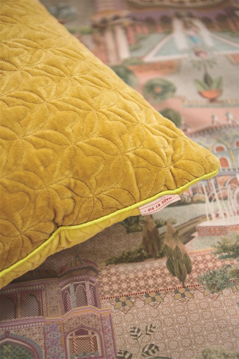 Pip Studio Quilty Dreams Farbe Bright Yellow Größe 45x45
