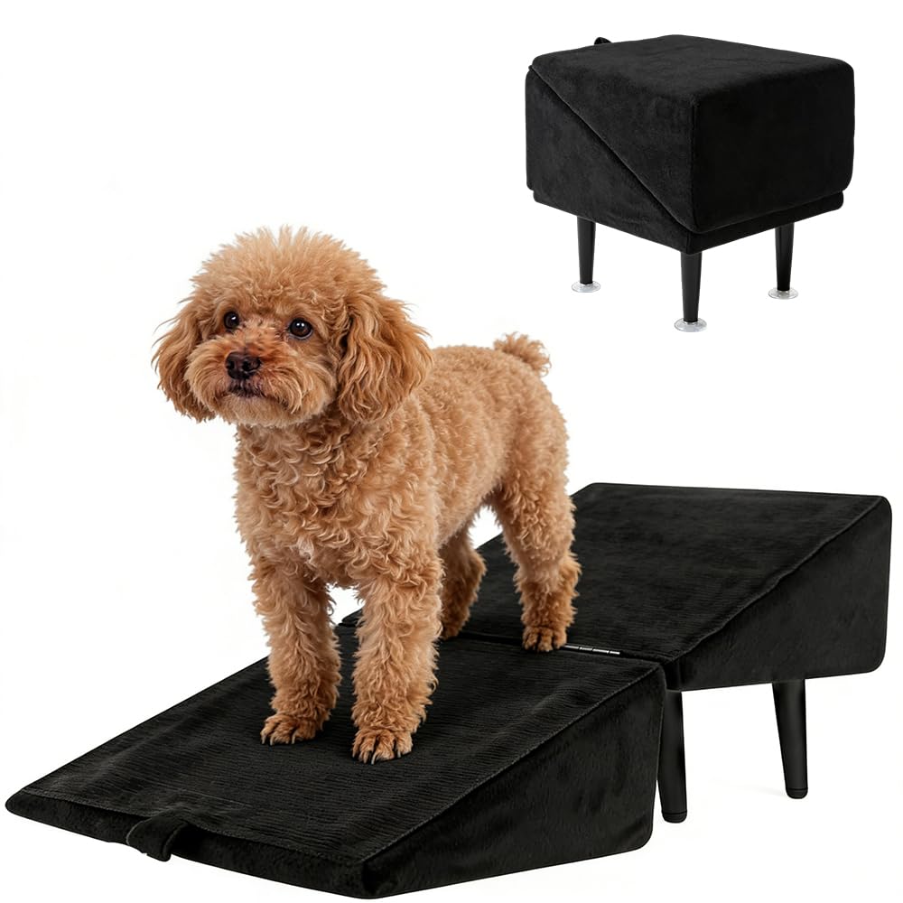 Rampa plegable para perros, antideslizante, resistente al desgaste, para sofá, cama, sofás, escaleras para perros para mascotas pequeñas y medianas