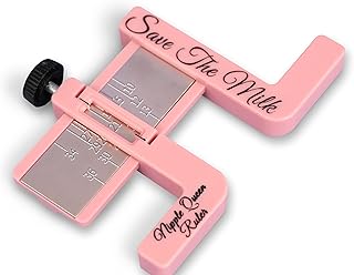 Nipple Queen Ruler - Nipple Measuring Tool, Breast Pump Flange Sizing. Nipple Ruler, Flat Nipples, Inverted Nipples, Elastic Nipples