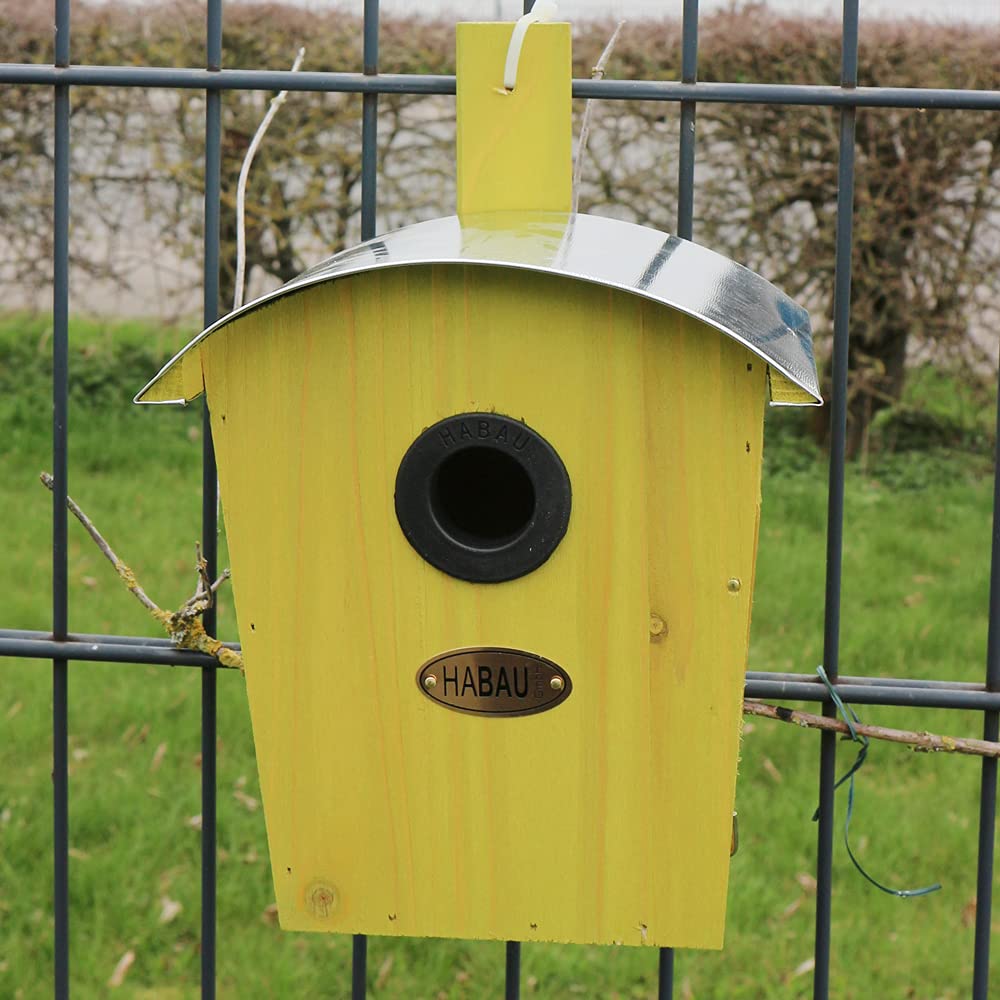 Nido Per Uccelli Con Tetto Rotondo HABAU - Verde, Con Fori Intercambiabili 28mm/32mm - Foto 3