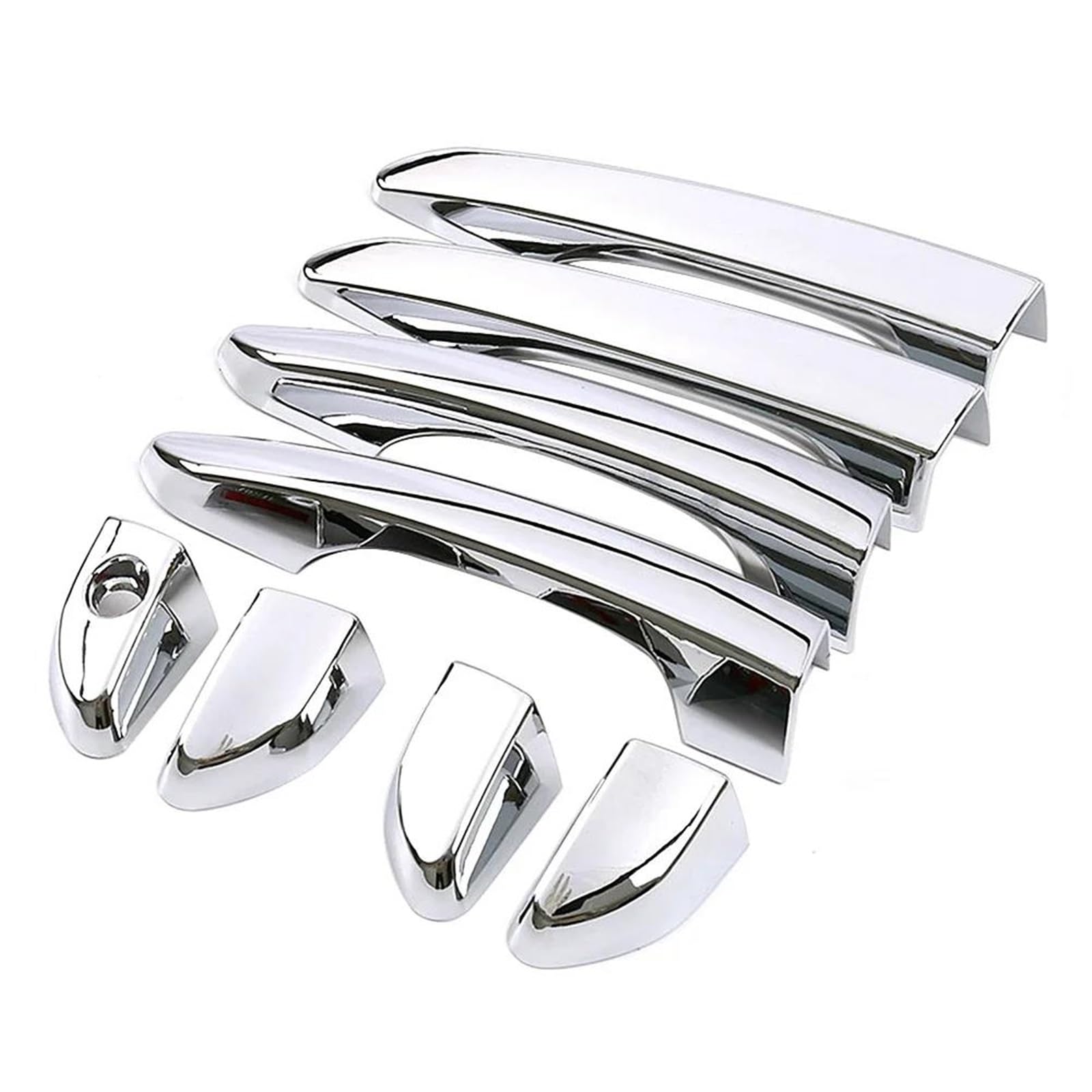 Hjkdsz Style 2 Car Door Protection Chromium Styling For Hyundai For Tucson Tl 2015-2020 Chrome Exterior Door Handle Cover Moulding Door Bowl Trim(Style 2)