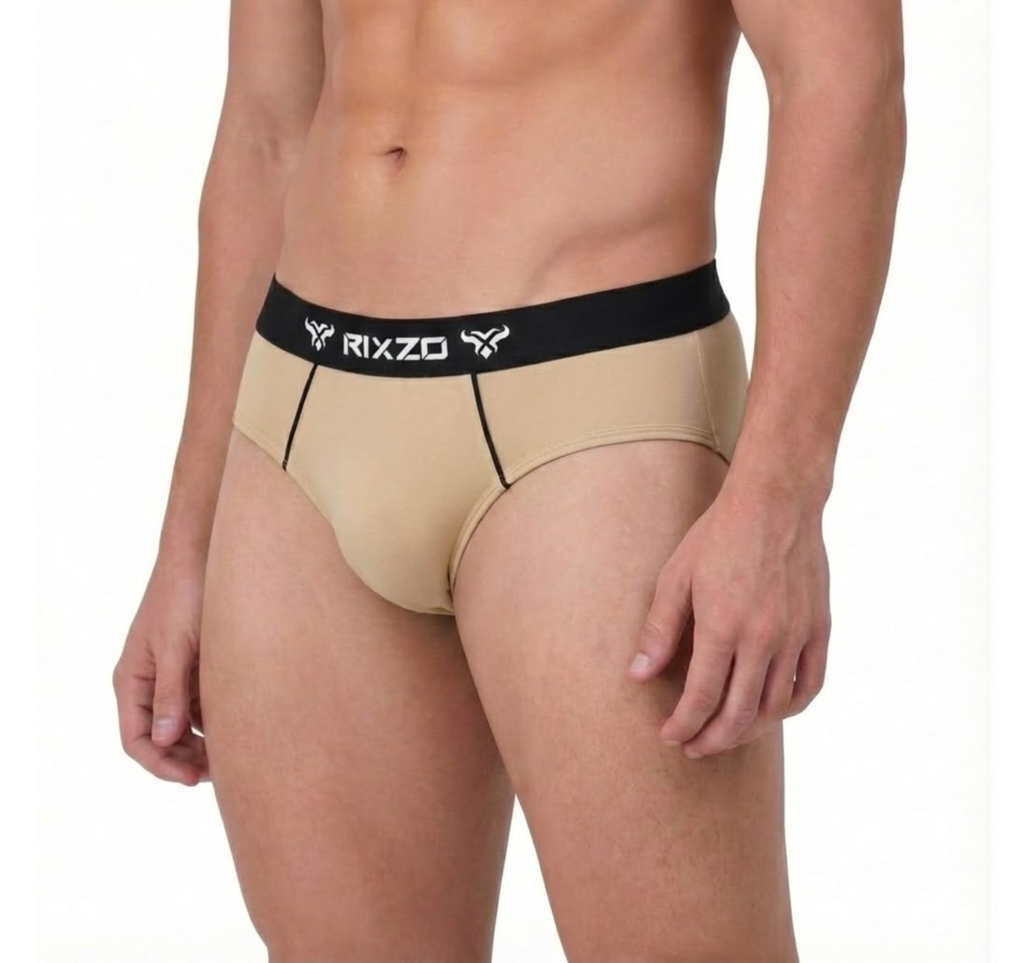 rixzo Men's Skin Premium Cotton Briefs - 100% Cotton-picture-27
