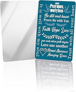 OComster Aqua Woman Friendship Gifts Compact Mirror Bulk 2 Pack Card Mirror, Best Friend Mom Birthday Gifts Small Compact Mirror for Purse, Rectangular Handheld Pocket Makeup Mirror