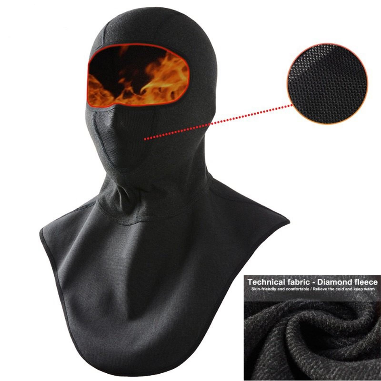 Scaldacollo Maschera Invernale per Motocicletta Antivento Casco da Motocross Berretto da Sci Copri Collo da Uomo Caldo sottocasco