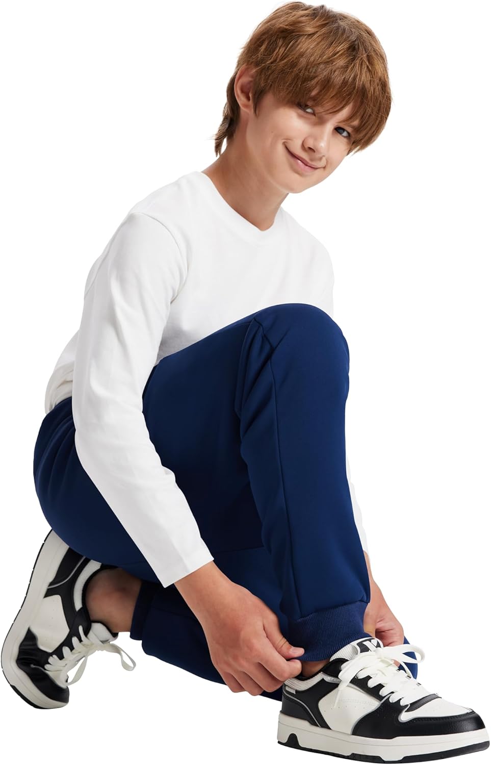 Unisex Boys Girls Sherpa Lined Fleece Sweatpants Jogger Pants Active Athletic Casual Winter Warm - Image 6