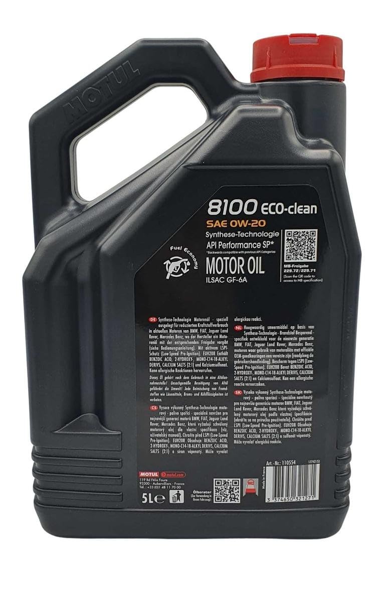 8100 Eco-Clean 0W-20, 5 Liter