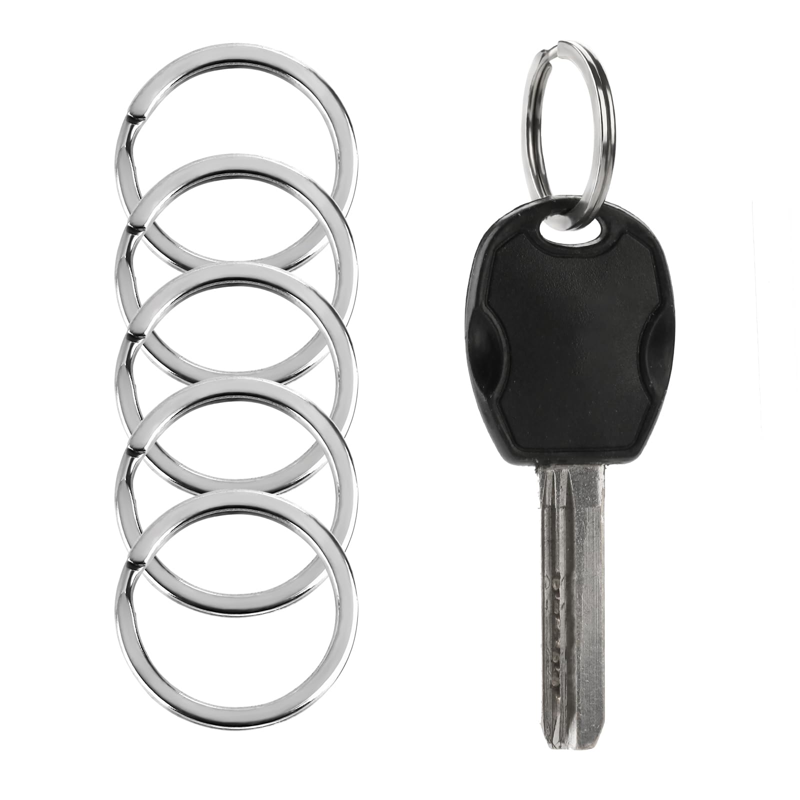 Metal Split Key Rings Stainless Steel Split Rings 10 Pack Heavy Duty Key Rings - 1 Inch For ...