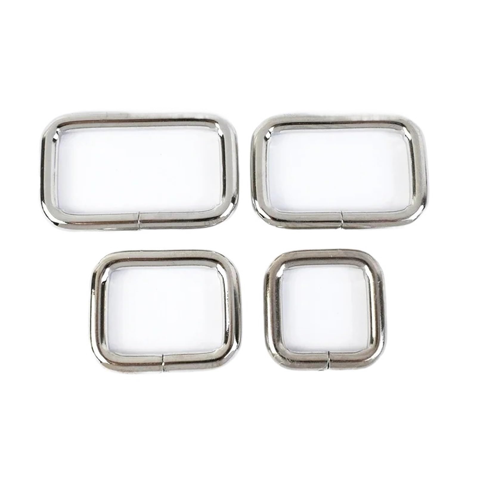 Disparador de resorte de metal,Hebillas de metal, Hebillas de anillo de metal for correa de bolso Hebilla de cuero for cinturón(Silver,32mm)