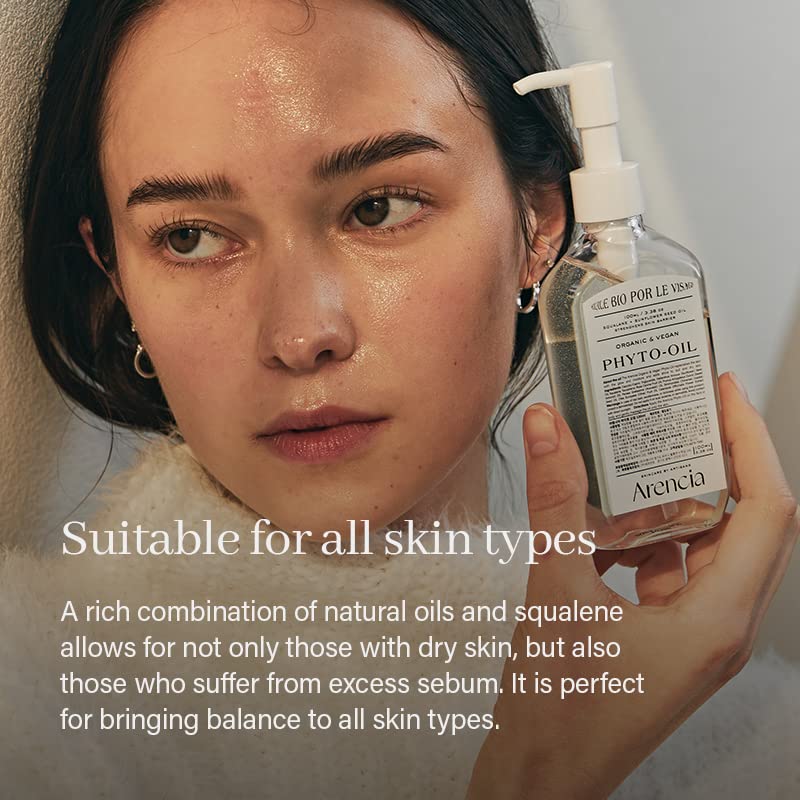 Miniatura 4 de Aceite vegano para cuerpo y cara con infusión de aceite de jojoba orgánico, aceite de semillas de girasol y escualano para una piel suave, brillante