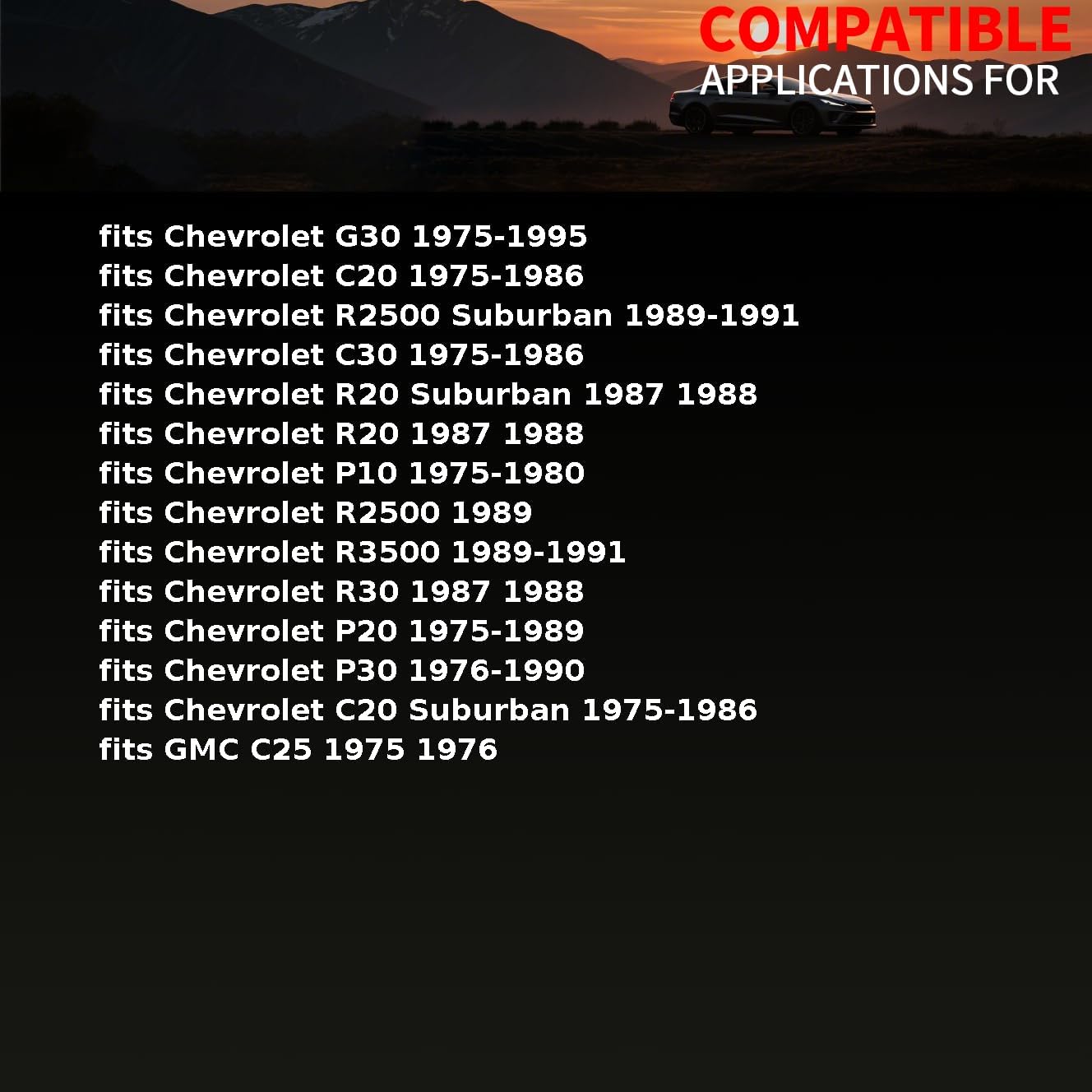 Suspension Control Arm Shaft Kit Front Lower fits Chevrolet C30,G30,P10,C20 Suburban 1975 1976 1977 1978 1979 1980 1981 1982 1983 1984 1985-1995 Replacement 3901038 1Piece