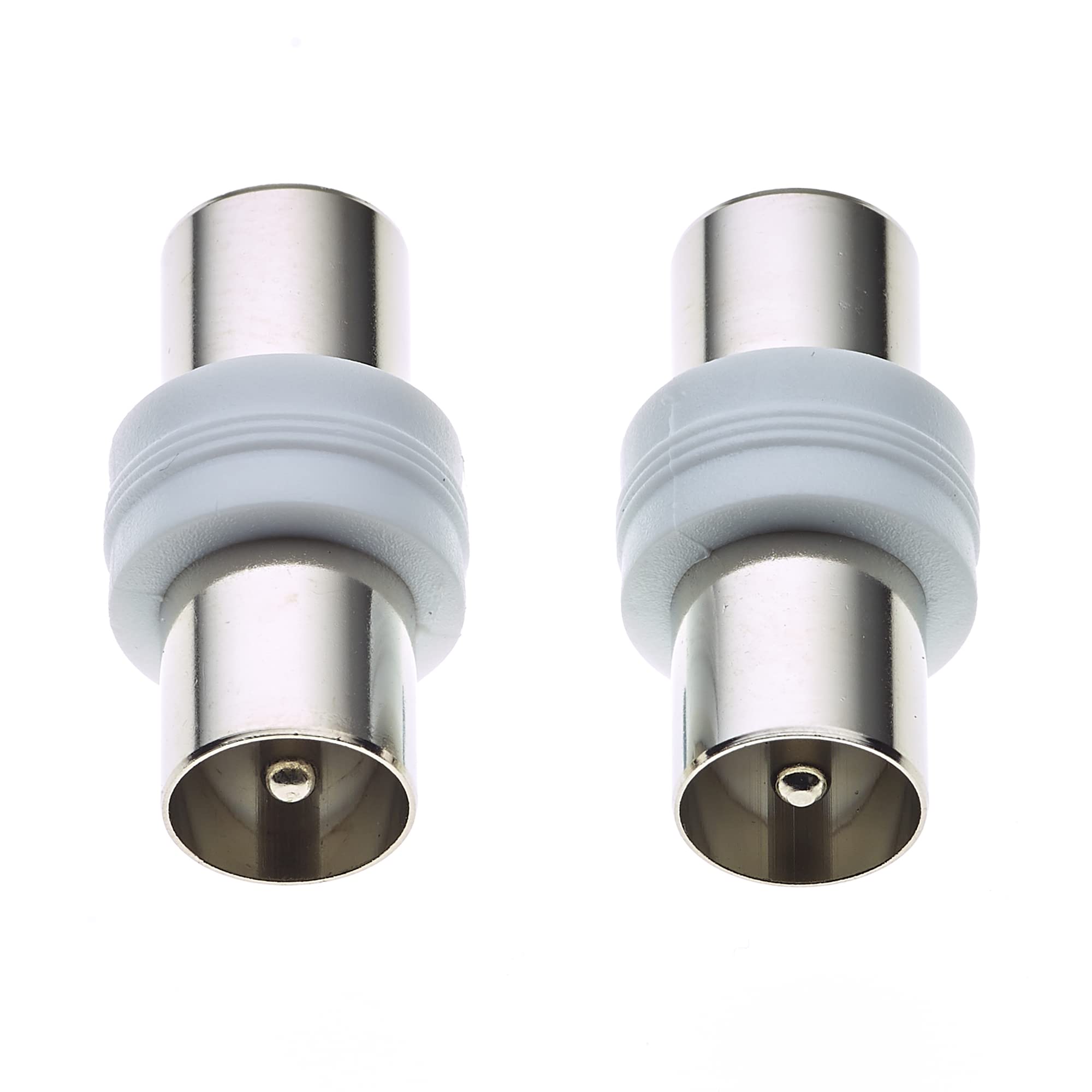 Keple Adattatore Spina Coassiale TV - Adattatore Connettore A Barilotto Convertitore Per Antenna Satellitare FM Cavo Coassiale - Confezione Da 2
