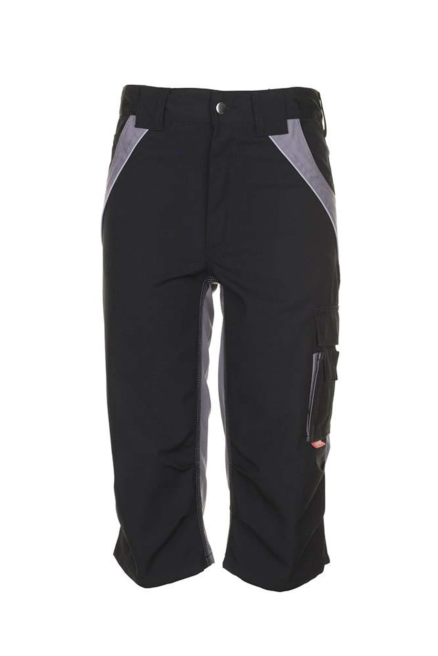 Planam Pantalón 3/4 "Plaline, Talla XXL, en Negro/Zinc Unisex Adulto