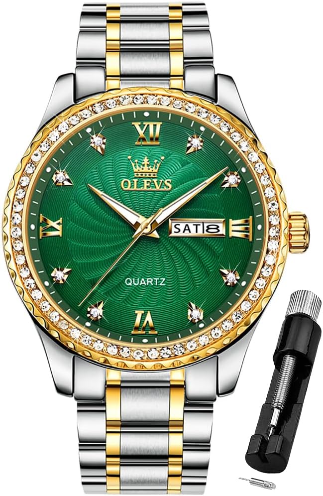 OLEVS Mens Watches Chronograph Business Dress Quartz...