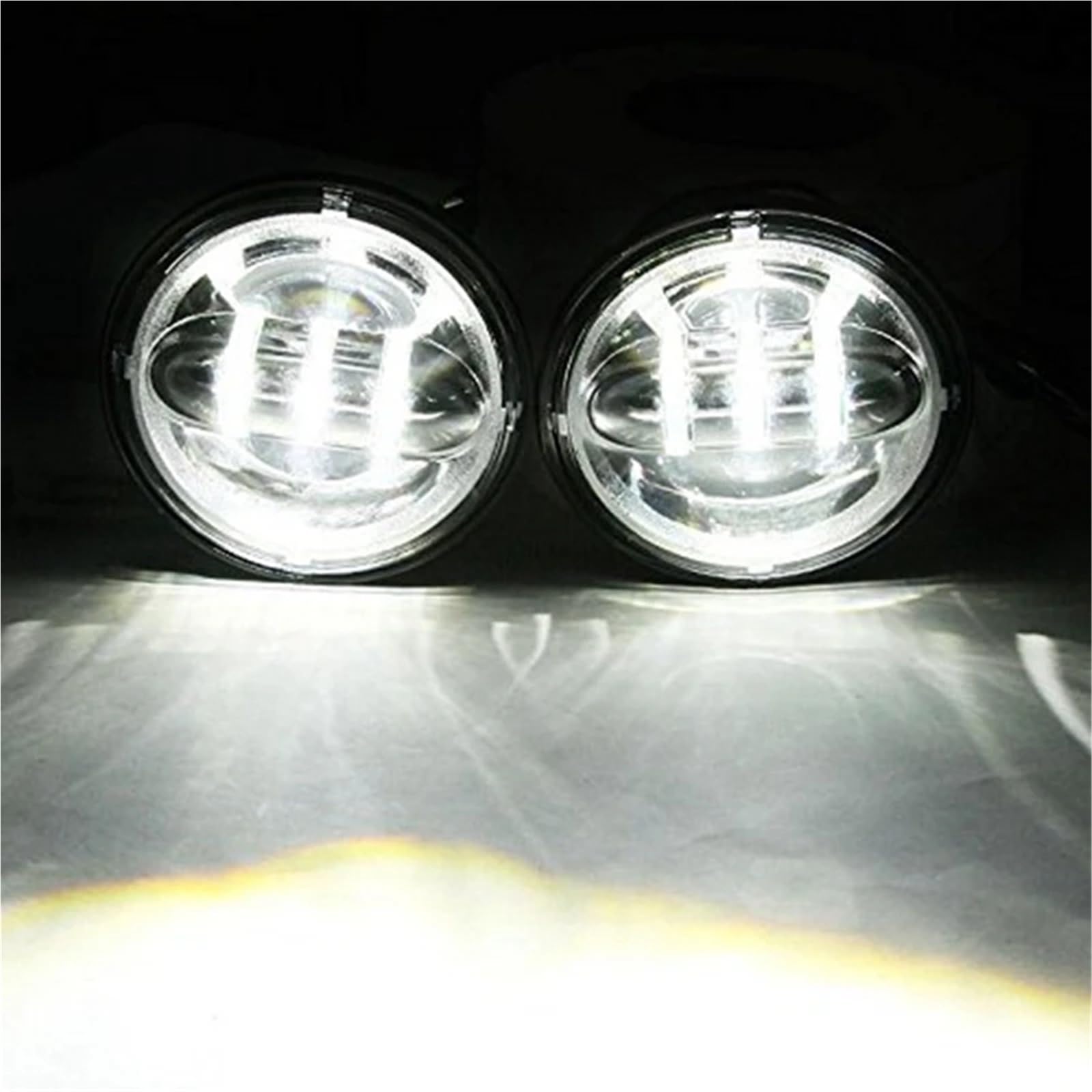 Moto Faro Fanale per Touring per Electra per Glide 4-1/2 "4.5 Pollici LED Ausiliario Spot Che Lampada della Luce con Alloggiamento Anello Staffa Montaggio