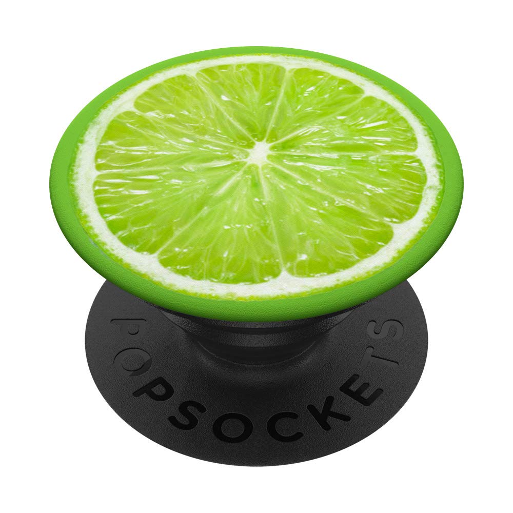 Cute Lime Fruit Slice - Fresh Lime Fruit Lover PopSockets PopGrip: Swappable Grip for Phones & Tablets PopSockets Standard PopGrip