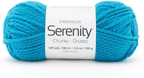 Vista 11 de Premier Yarns Serenity - Sólidos gruesos, acrílico, peso voluminoso, humo, 3.5 onzas, 109 yardas 700-41 Humo