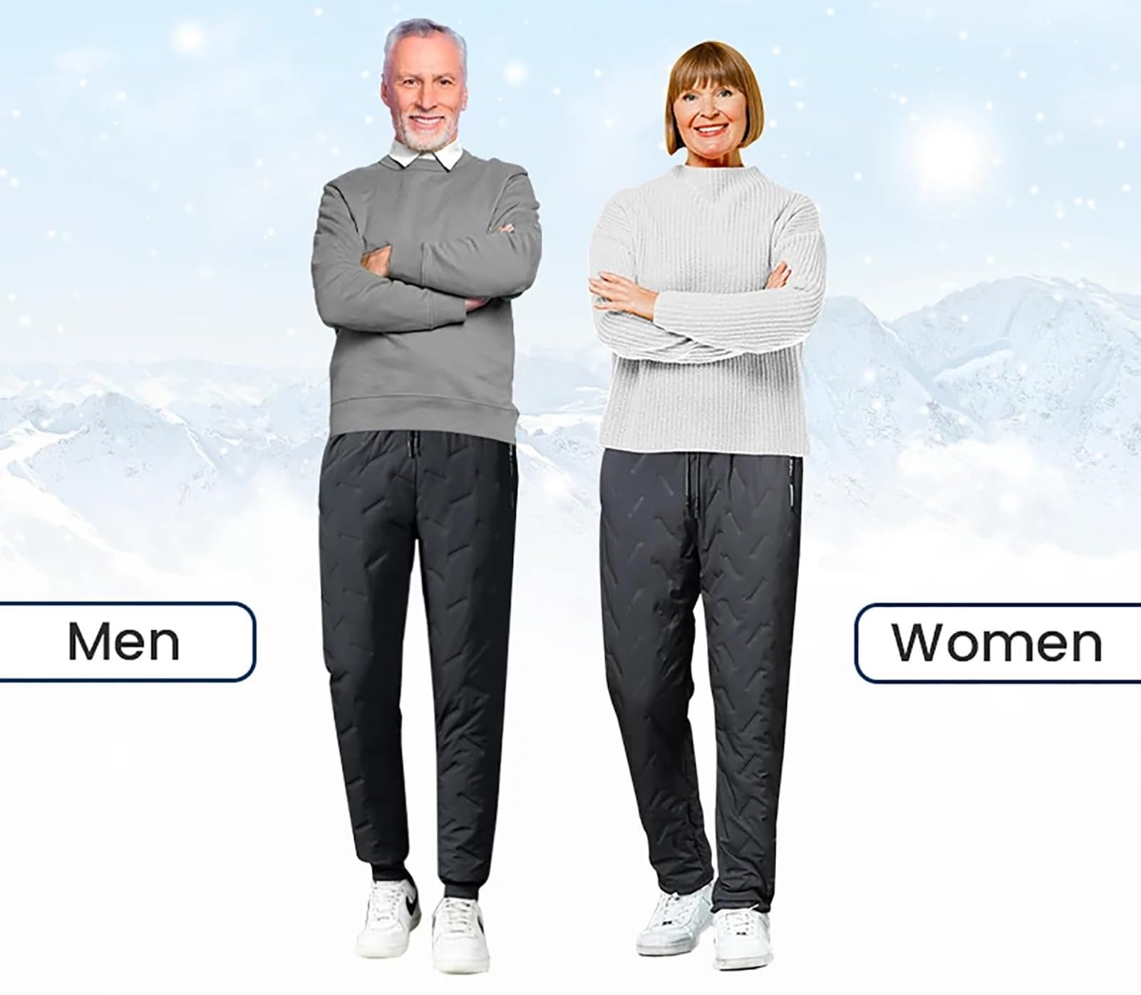 Pantaloni Da Neve Unisex Impermeabili E Caldi | Pantaloni Invernali Con Fodera In Pile Per Uomo E Donna - Foto 10