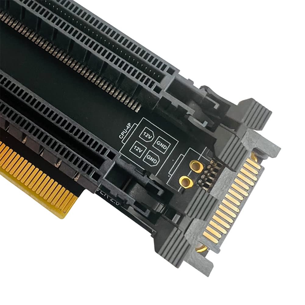 PCI-E 4.0 X16 1 bis 2 Gen4 Split Card PCIe-Bifurcation X16 bis X8 mit Steckplätzen von 20 mm CPU4P (4-polig)