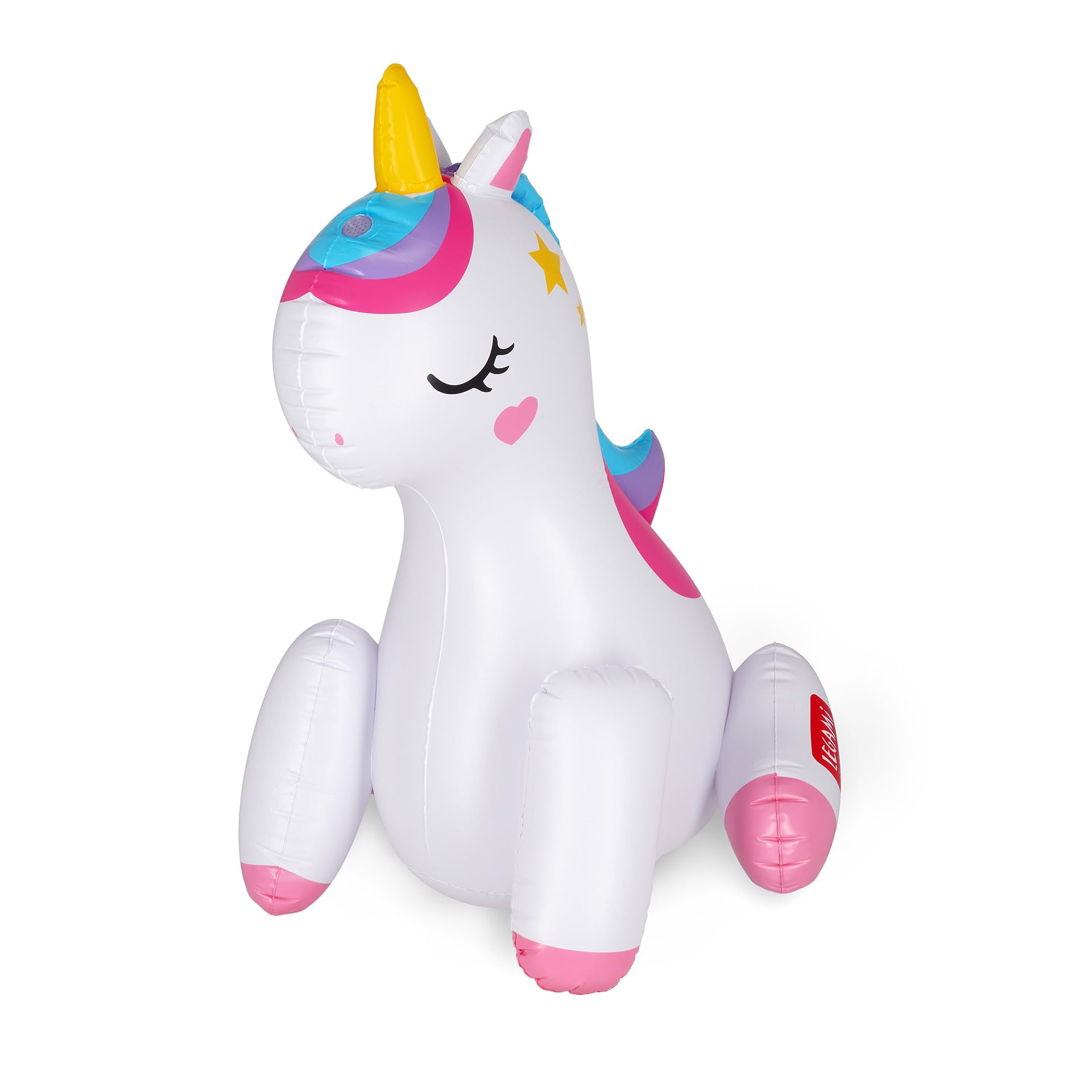 Legami - Gioco Gonfiabile con Spruzzo d'Acqua - Inflatable Sprinkler, Unicorno che Spruzza Acqua, Ideale per Feste in Giardino, Giochi Acqua per Bambini, Gavettoni Estivi, 65 x 80 x 65 cm