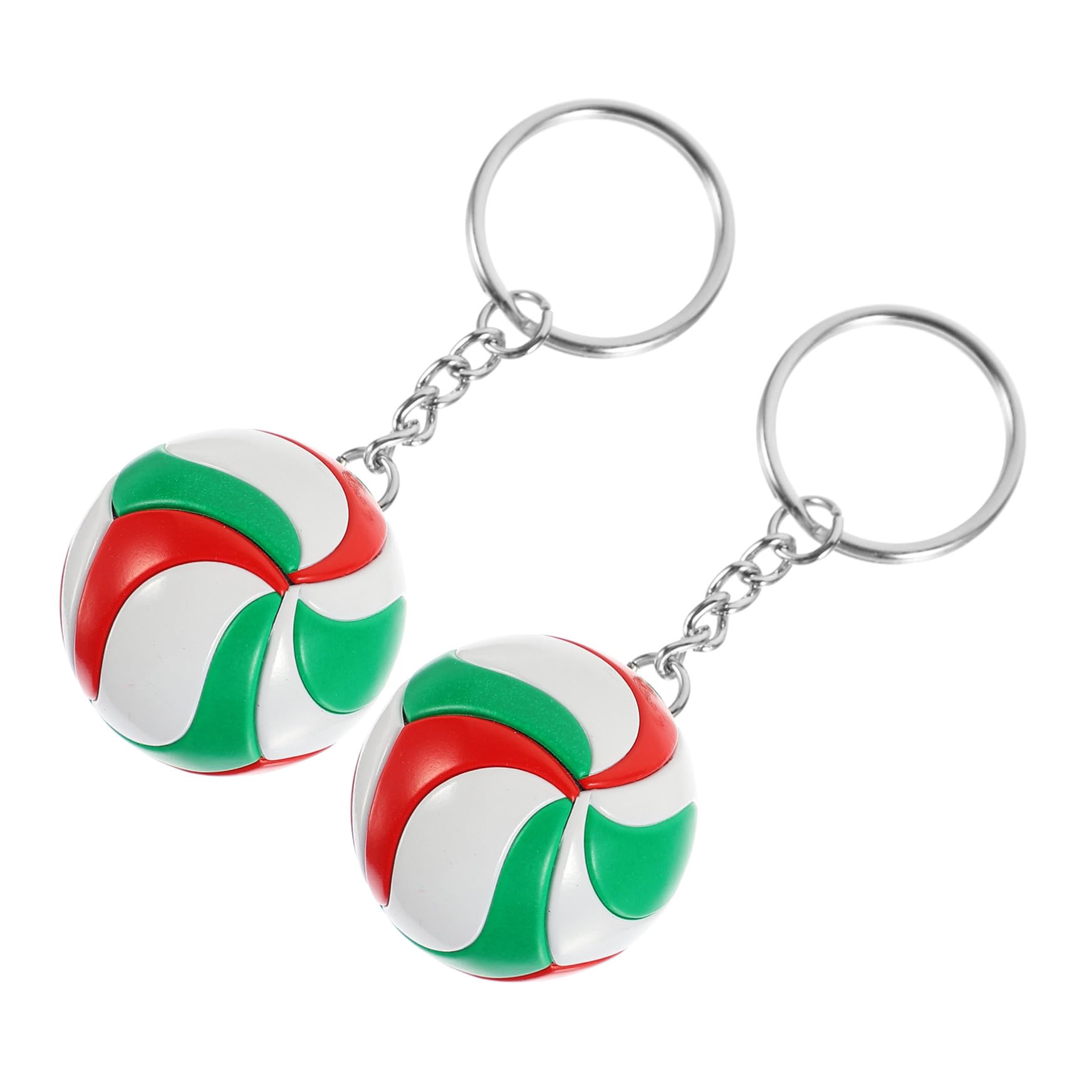 HANABASS 10 Portachiavi Pallavolo Decorativo Ciondolo Sportivo Adatto Borse e Design Resistente Appassionati Volley