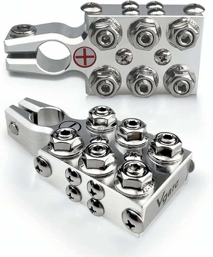 Vgate 20Stud AGM Battery Post Terminal Distribution Block to Connect