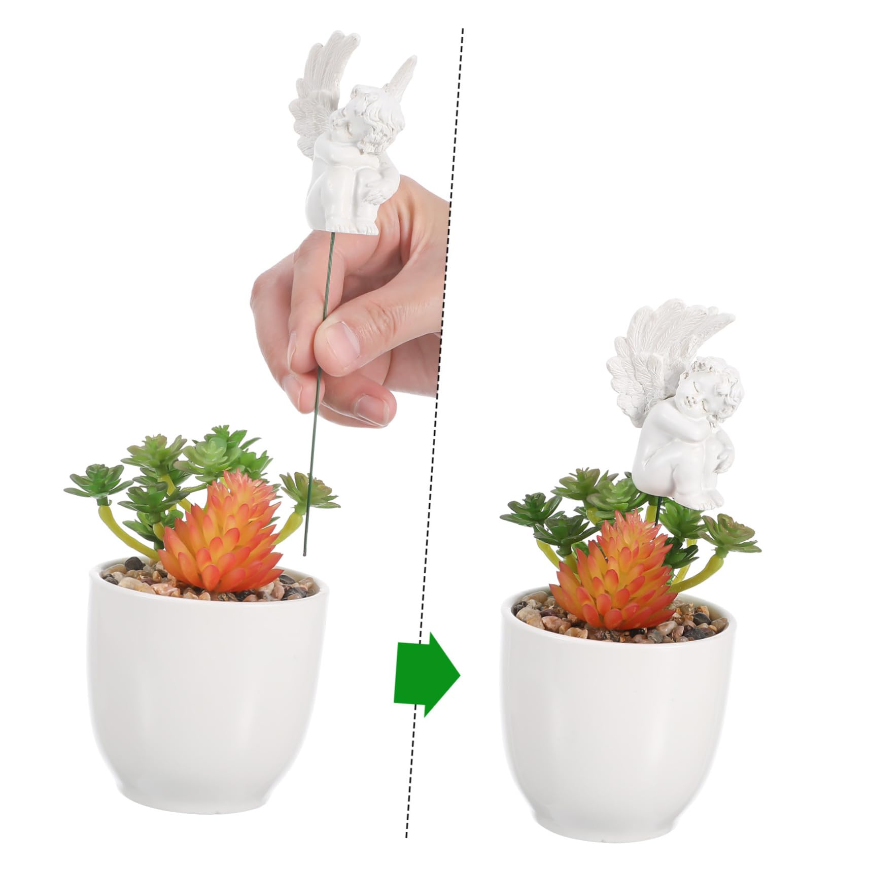 Amazon | Kisangel 5個合成樹脂製 天使の翼装飾品 アウトドア