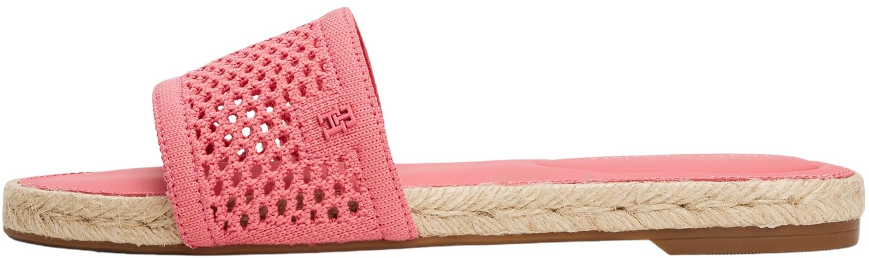 Tommy Hilfiger Damen Sandalen Knit Mesh Espadrille mit Mesh