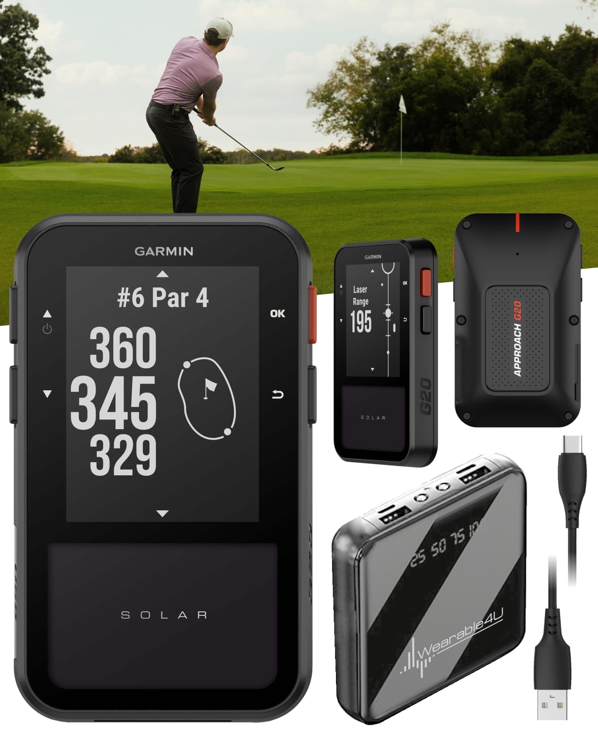 GARMIN Approach G20 Solar ハンディGPS Garmin Approach® G20 Solar | Golf Handheld with GPS