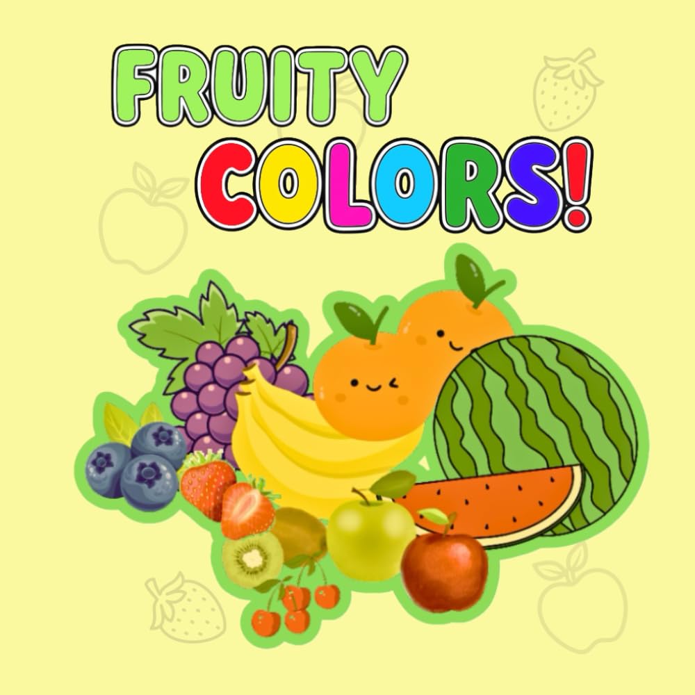 Fruits Coloring Book For Kids