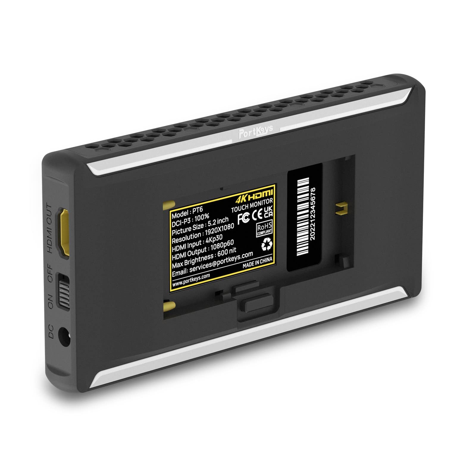 Amazon | Portkeys PT6 5.2 インチ DCI-P3 IPS タッチスクリーン DSLR