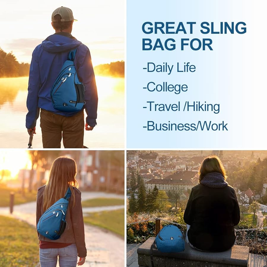 Amazon.com | INOXTO Sling Bag, Multipurpose Crossbody