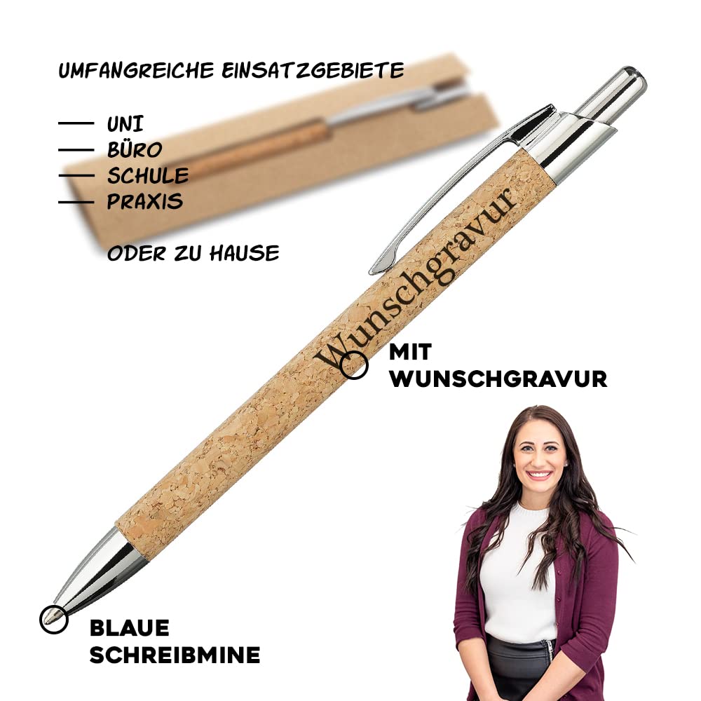 polar-effekt 10 penne a sfera Oleg in metallo con incisione del nome – regalo personalizzato per amici pensierini – scrittura blu – colore viola