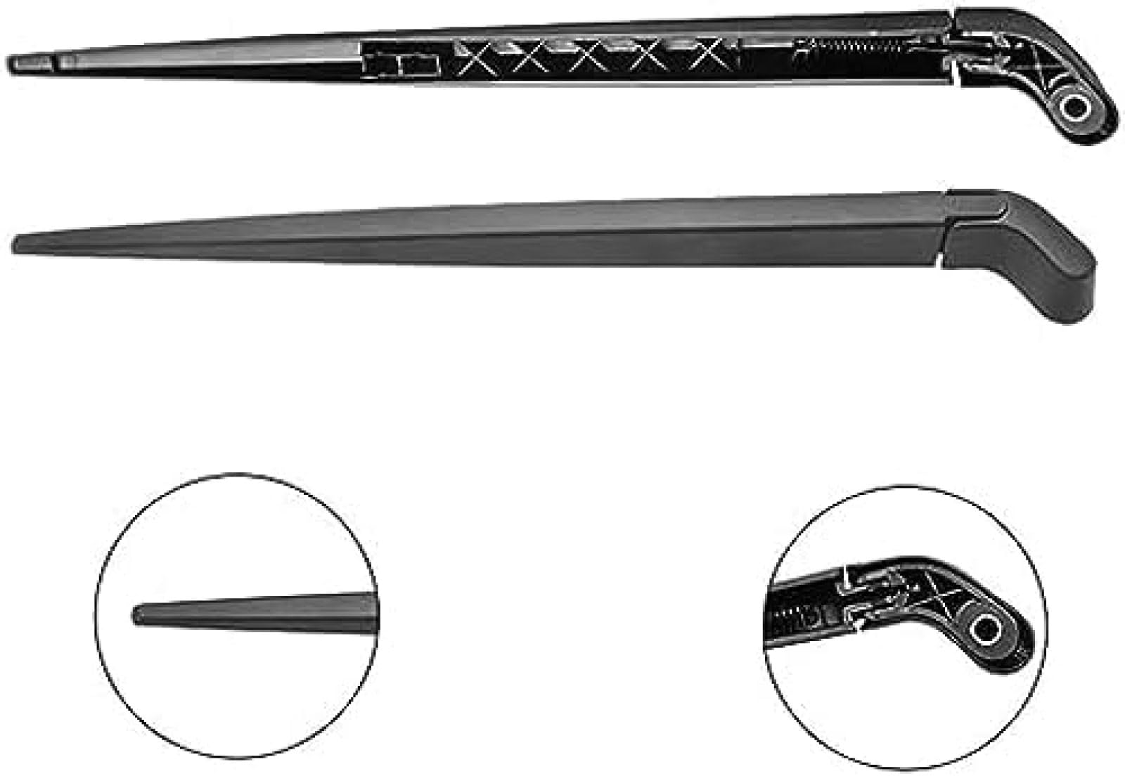 Escobilla y Brazo del limpiaparabrisas Trasero para Volvo XC90 2002-2010 15" Juego de limpiaparabrisas Trasero para Coche.