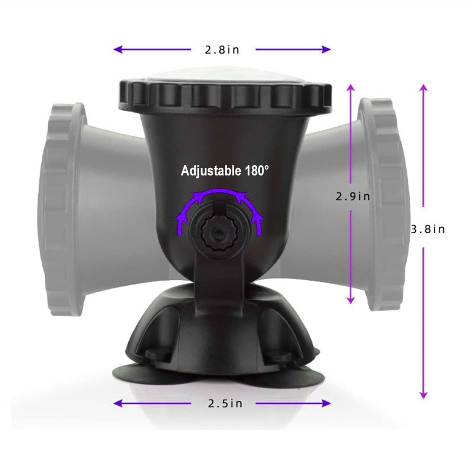 Luz para Piscina Impermeable RGB Luces de manchas submarinas, DC12V Control de control de control remoto Color de cambio anfibio DIRIGIÓ Luces sumergibles IP68 Lámpara de foco de acuario impermeable L