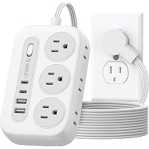 ORICO Surge Protector Power Strip, Multiple Outlets Extension Cord