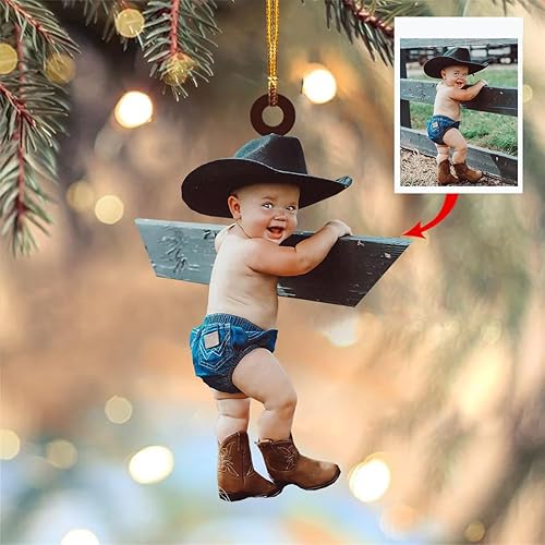 Miniatura 9 de Adorno personalizado para tu foto, adorno de mica con foto personalizada, adorno de Navidad familiar, adorno de Navidad familiar personalizado,