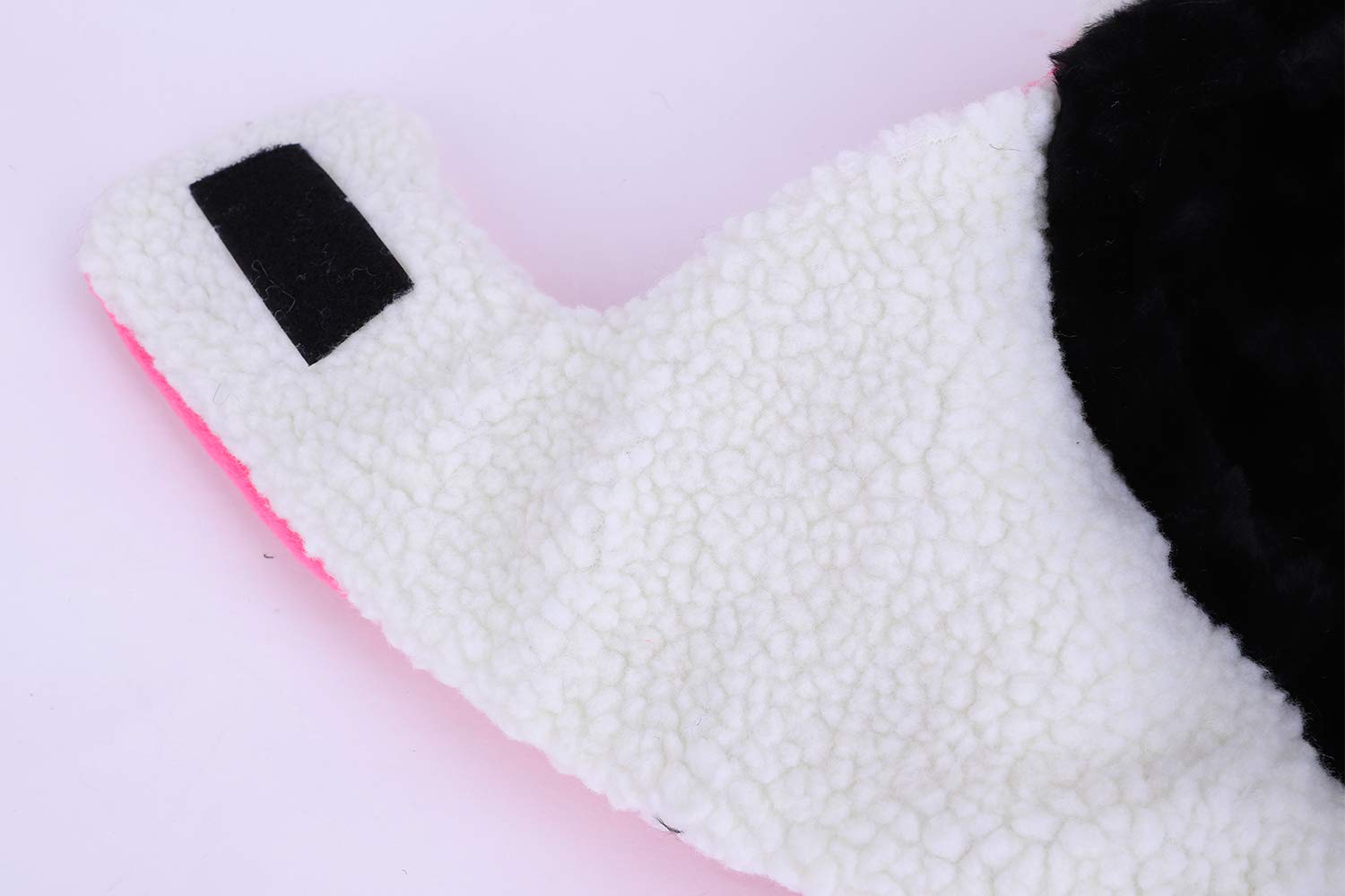 Chapka Enfant Hiver Motif à Panda Mignon Cagoule Polaire Chaud avec Masque Visage Détachable Bonnet Cache Cou Coupe-Vent pour Ski Cyclisme Snowboard, 54-56 cm