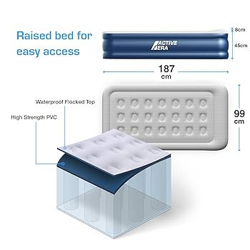 ACTIVE ERA PREMIUM AIR BED シングル Amazon.com: Active Era Tall 20