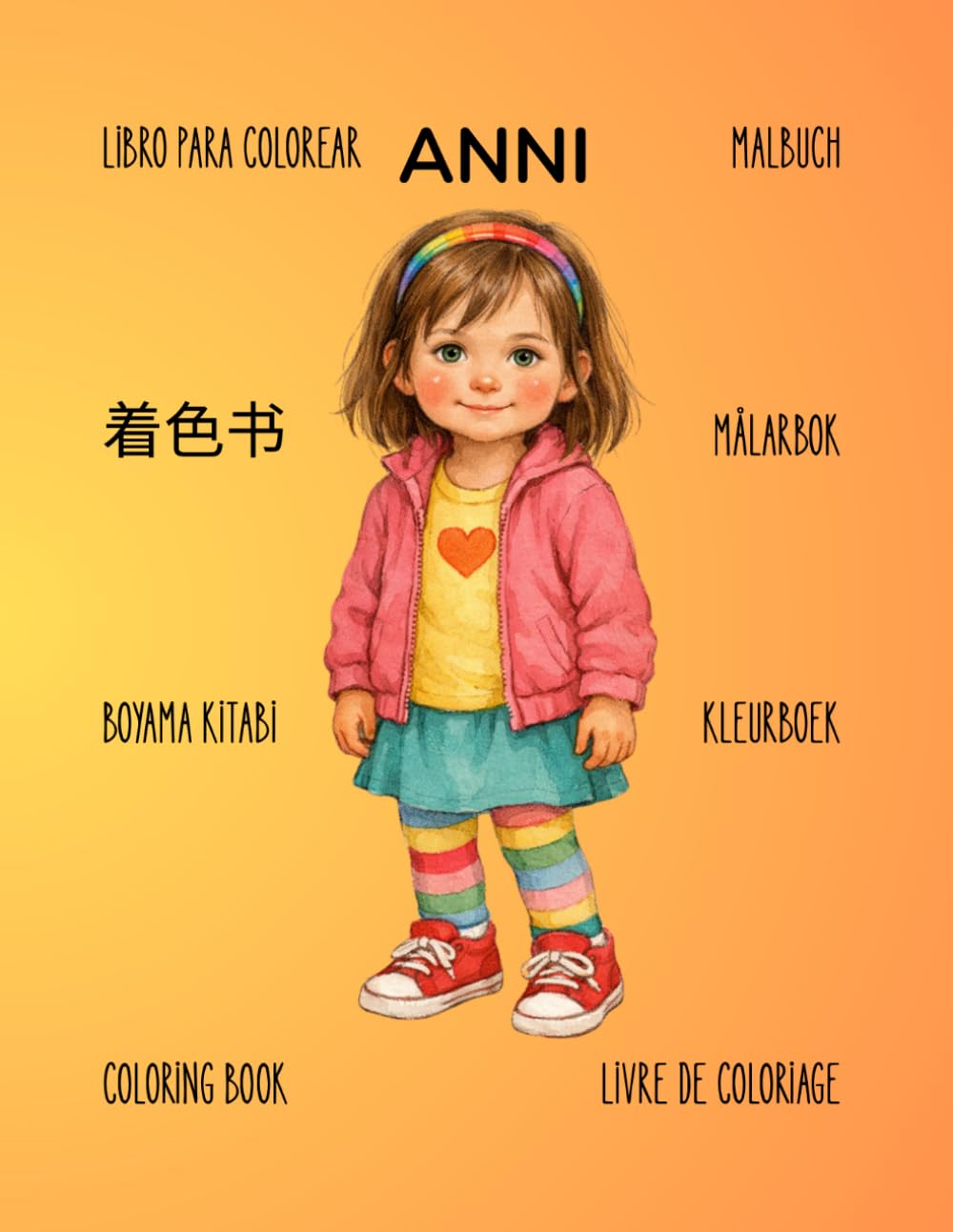 ANNI Libro para colorear para niños de 3–6 años – Con abuela y abuelo – Vida cotidiana: 28 dibujos para colorear | Ilustraciones tranquilas de la vida diaria | Ideal para niños pequeños