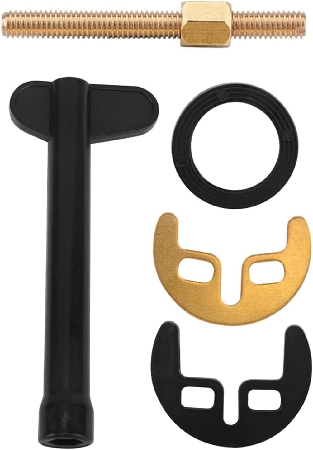 Pack of 5 Tap Fixing Tool, Washbasin Basin, Monobloc Mixer Tap, Tap Mounting Set, Mounting Kit for Hot and Cold Taps, Type B (M10 Wrench)