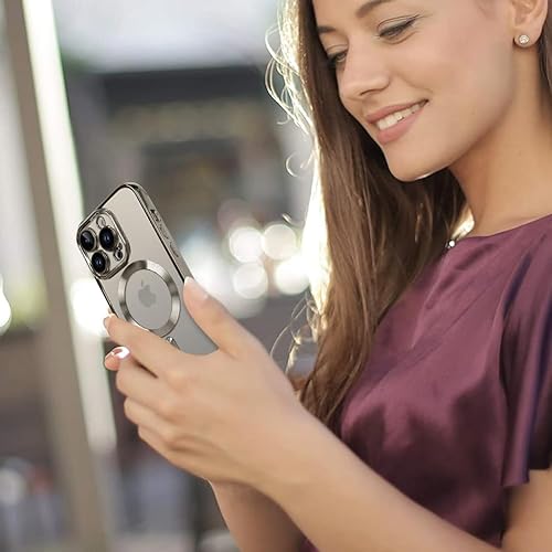 Miniatura 6 de OOK Funda para iPhone 15 Pro Max de 6.7 pulgadas protector de lente de cámara integrado compatible con MagSafe Funda delgada antiarañazos a prueba