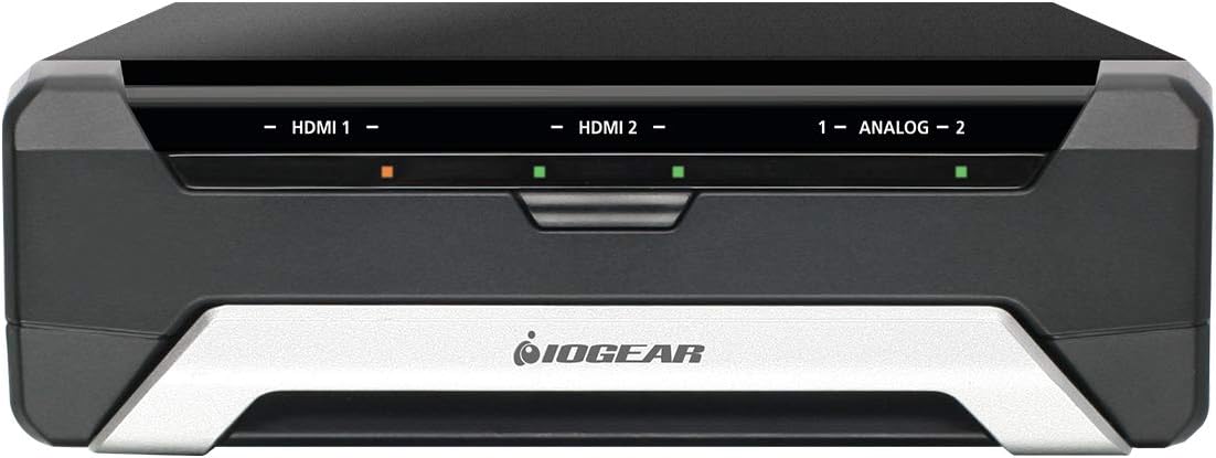 IOGEAR Upstream Pro Dual Video Capture Card, 4K in 1080P Capture, XLR RCA Dual Audio Capture, Free Mobile App for Mix Control, 18 Macro Hotkey Deck, Mobile Stream, UVC Support, PIP/PBP (GUV322)